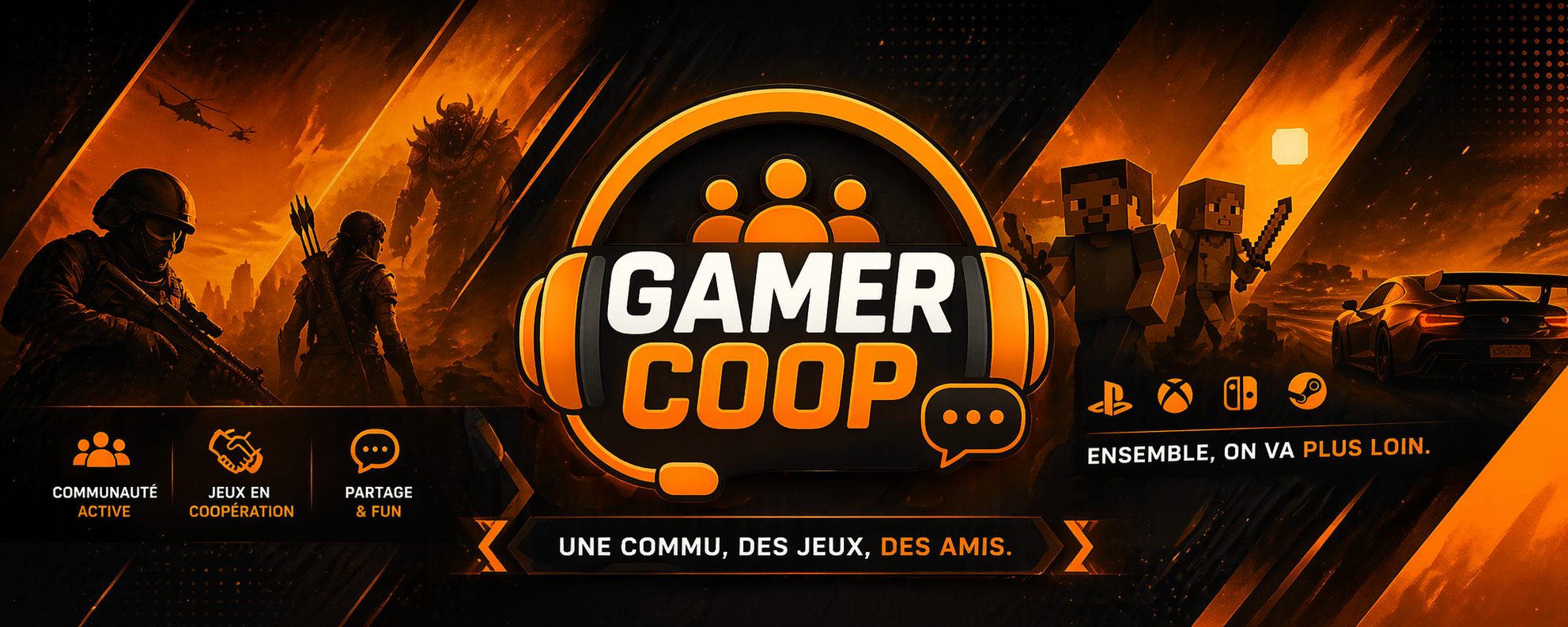 Nouvelle bannière Discord Gamer Coop